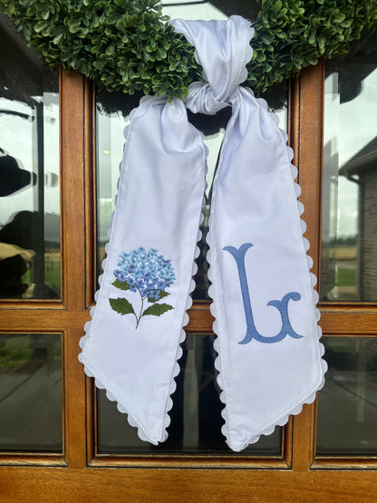 Hydrangea Wreath Sash